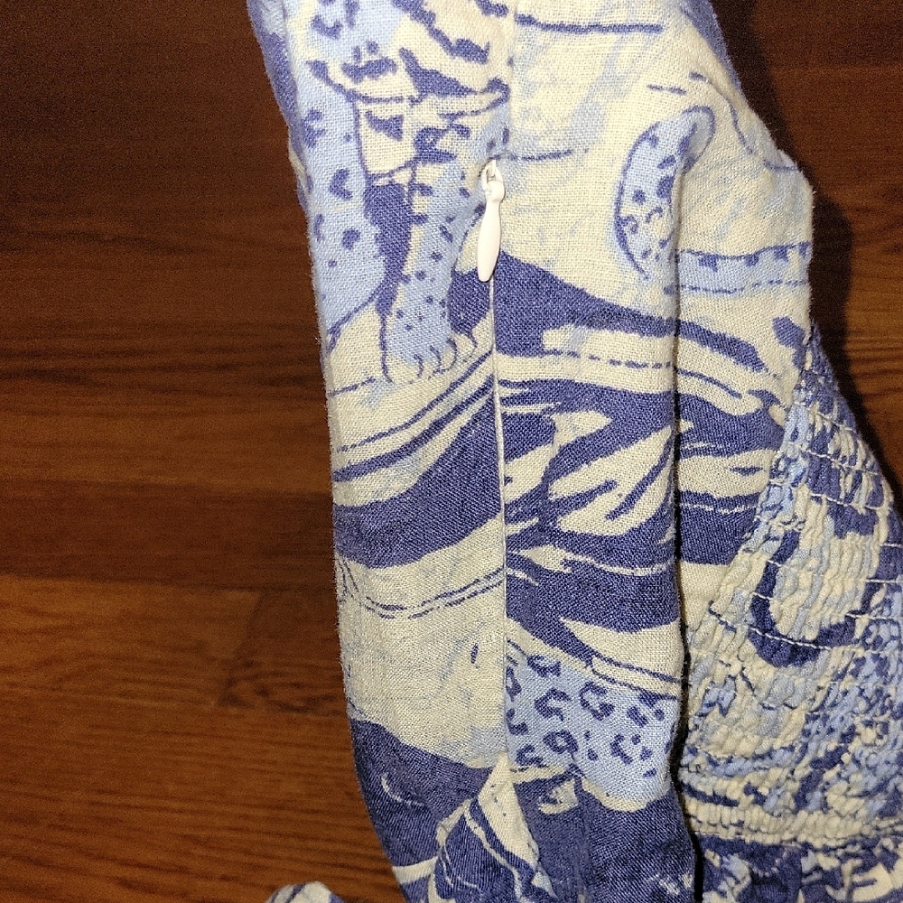 Kimchi Blue Strapless Top in Blue and Cream - Picture 10 of 10